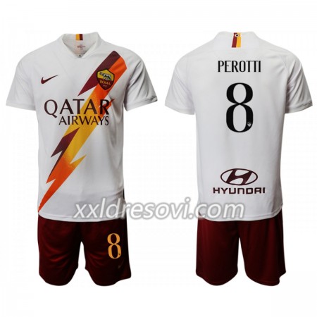 AS Roma PEROTTI 8 Drugi Dječji Komplet Dresovi za Nogomet 2019-2020 (+ kratke hlače)